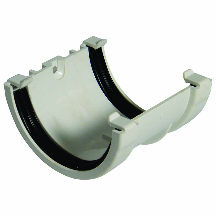 Floplast RUM1WH 76mm Miniflo Gutter - Union Bracket - White