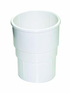 Floplast RSM1WH 50mm Miniflo Downpipe - Pipe Socket (Connector) - White