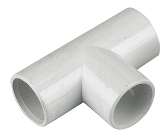 Floplast OS13WH 21.5mm Overflow Pipe Fittings - Tee - White