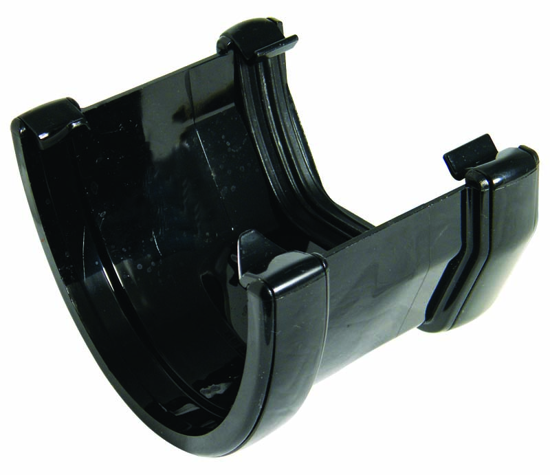 Floplast RHS3BL 115mm Hi-Cap (Deepflow) Gutter to 114mm Square Line Gutter Adaptor - Black