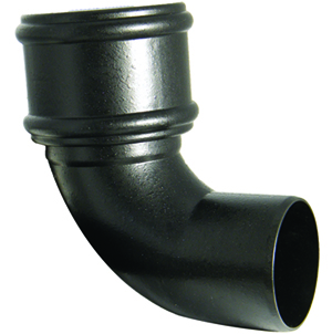 Floplast SP161CI 110mm/4 Inch Ring Seal Soil System - 92.5 Degree Bend Single Socket - Faux Cast Iron