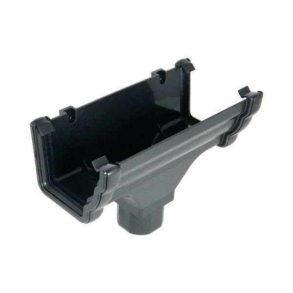 Floplast RON1CI 110mm Niagara Ogee Gutter - Running Outlet - Faux Cast Iron