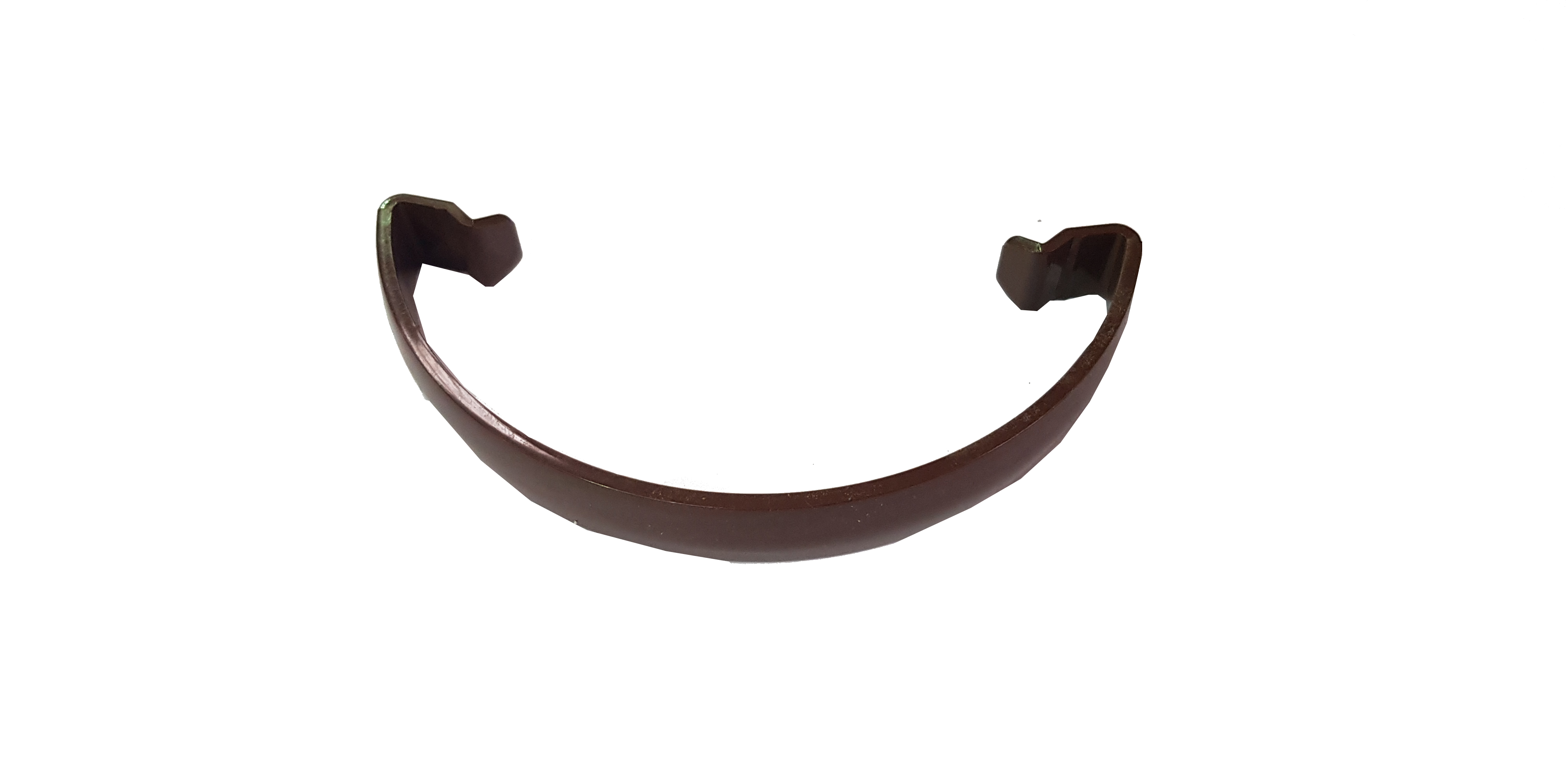 Floplast RRC1BR 112mm Half Round Gutter - Spare Fitting Clip - Brown