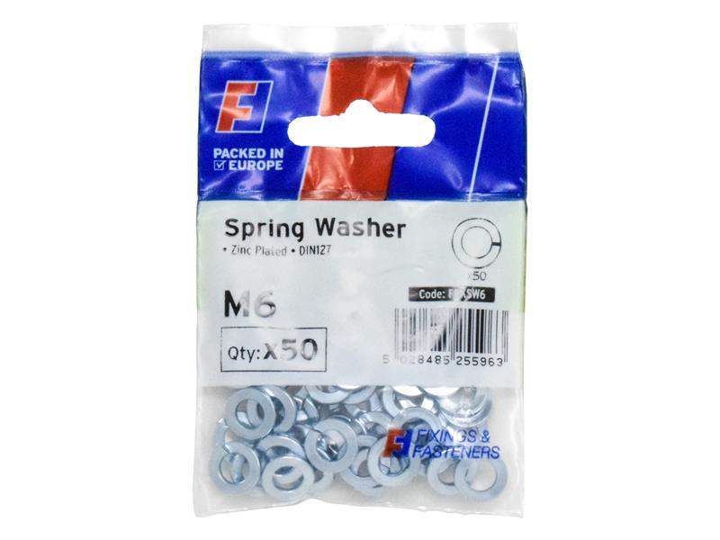 ForgeFix Spring Washer M6 ForgePack 50 FORFPKSW6