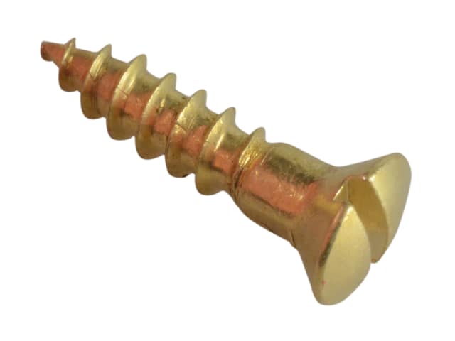 Forgepack Wood Screws - Raised Head - Solid Brass 5/8in x 6 (Pack of 25)