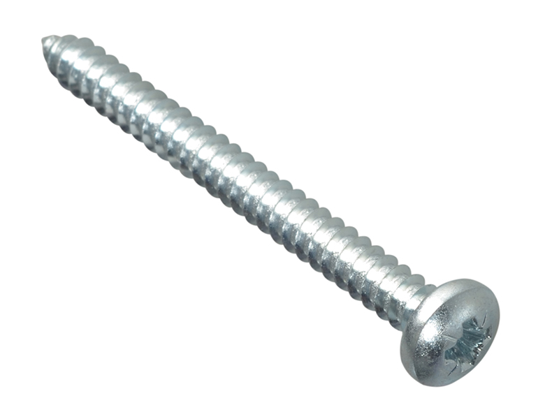 Forgepack Self Tapping Screws - Pan Head - ZP 2in x 10 (Pack of 8)