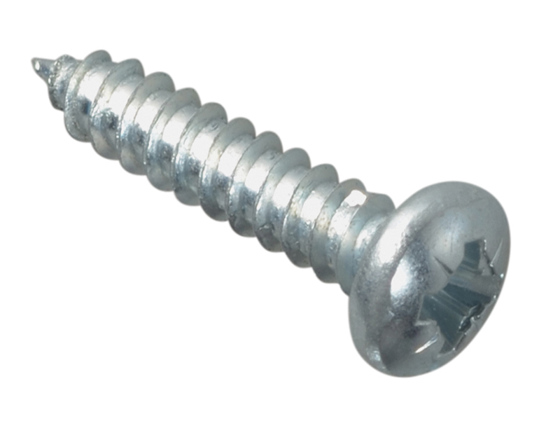 Forgepack Self Tapping Screws - Pan Head - ZP 3/4in x 8 (Pack of 30)
