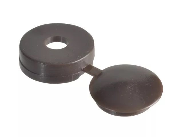 Forgefix Hinged Cover Cap Dark Brown No.10-12 Bag 100