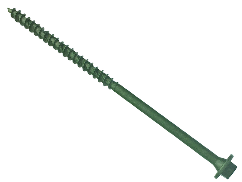 ForgeFix Hexagonal/TORX? Compatible Timber T30 Screws Green 7x100mm Tub 50 FORTF7100