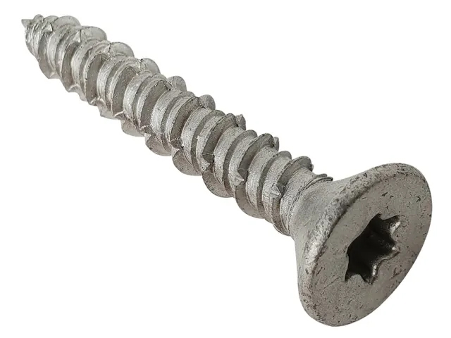 Techfast Masonry Screws Torx CSK 6.3 x 45mm (Box 100) - TFMSCT6345