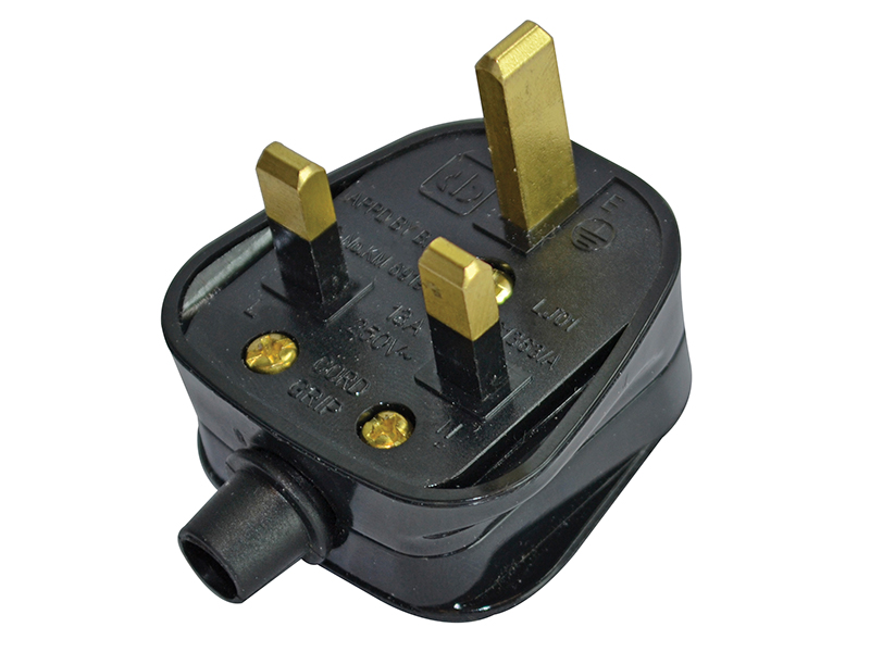 Black Plug 230V 13A - RP13AB