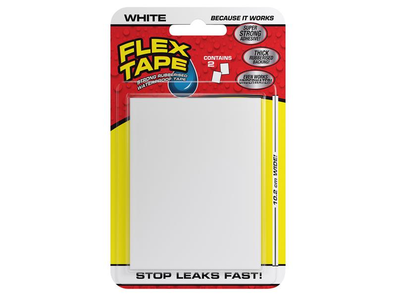 Flex Seal Flex Tape Mini White 7.62 x 10.16cm (2 Pack) FXS288WHT2PC