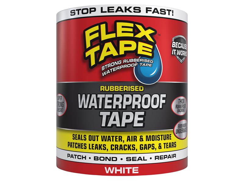 Flex Seal Flex Waterproof Tape White 10.16cm x 1.52m FXS288WHTROL