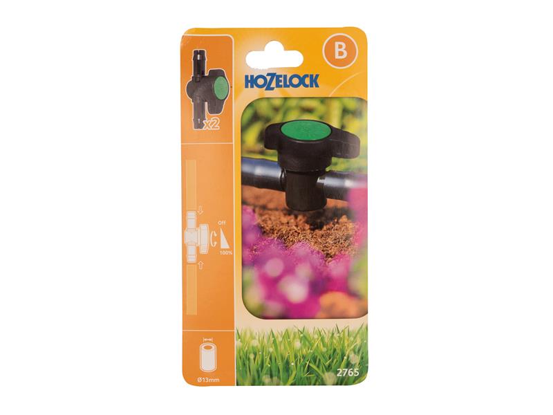 Hozelock 2765 Flow Control Valve 13mm (Pack 2) HOZ27650002