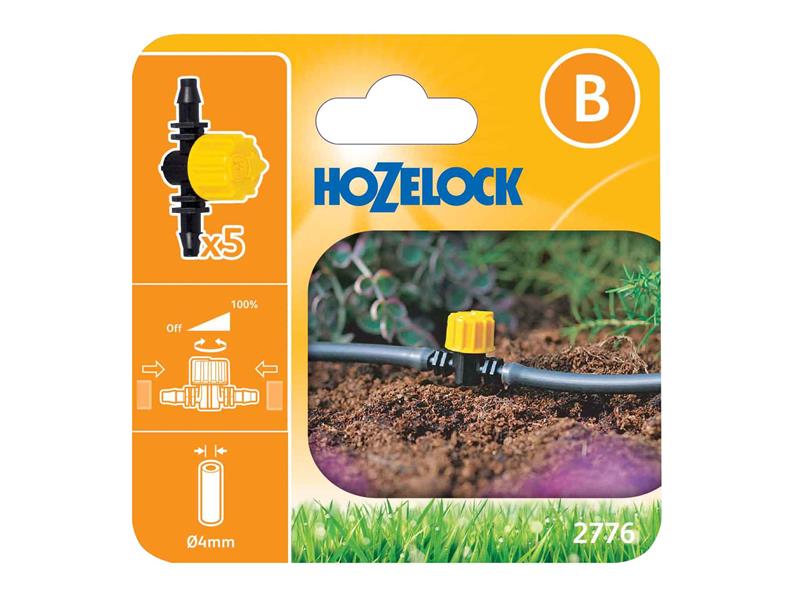 Hozelock 2776 Flow Control Valve 4mm (5 Pack) HOZ27760005
