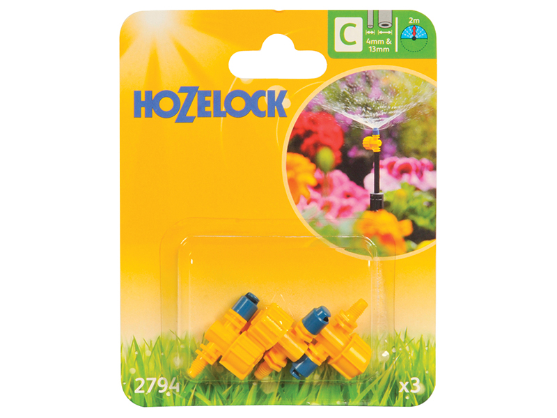 Hozelock 2794 Adjustable 180 Micro Spray Jet (Pack 3) HOZ2794