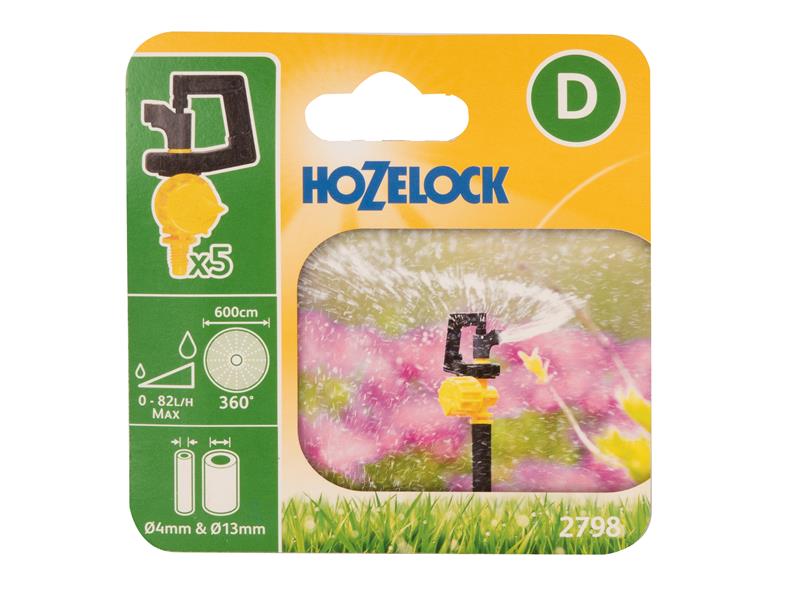 Hozelock 2798 Adjustable 360 Mini Sprinkler (Pack 5) HOZ27980005