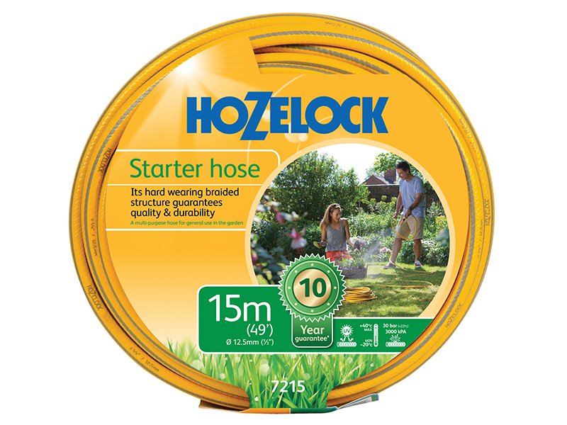 Hozelock 7215 Starter Hose 15m 12.5mm (1/2in) Diameter HOZ7215