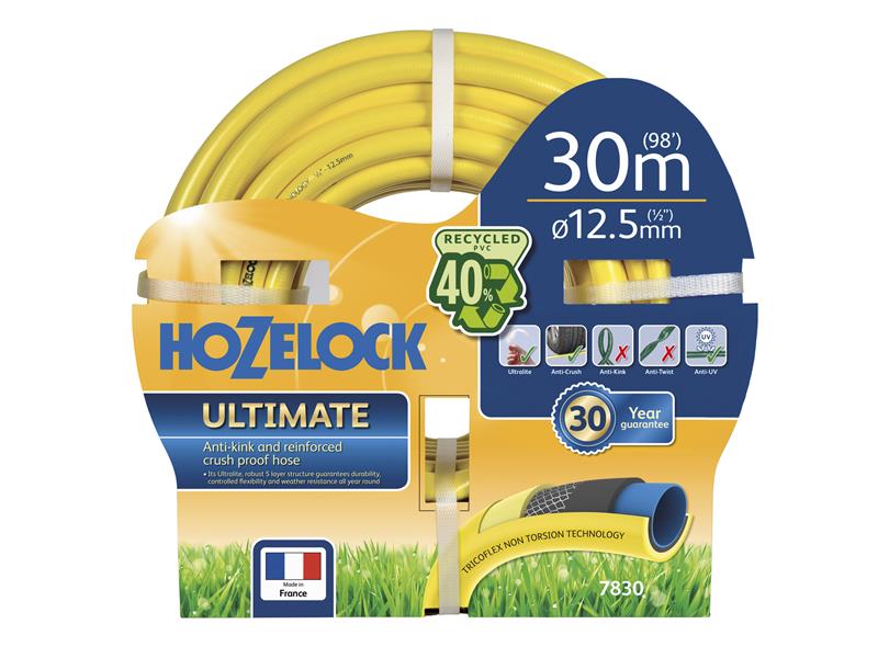 Hozelock 7830 Ultimate Hose 30m 12.5mm (1/2in) Diameter HOZ7830