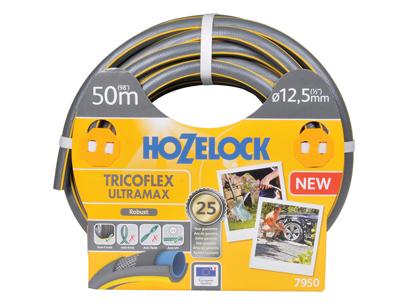 Hozelock 7950 Tricoflex Ultramax Anti-Crush Hose 50m HOZ7950