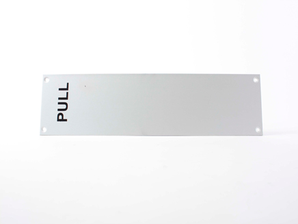 Aluminium Finger Plate - Pull SAA 12 x 3 Inch