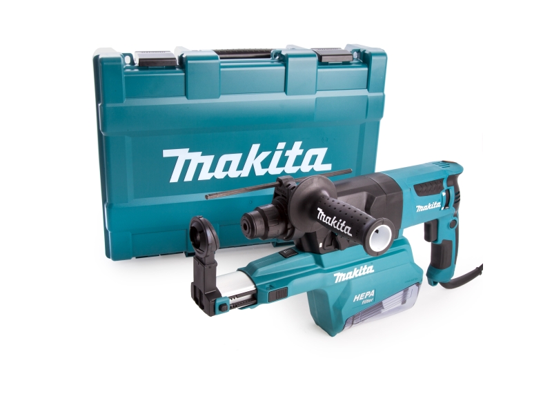 Makita HR2650 110V Rotary SDS Plus Hammer 26mm & Dust Extraction MJ