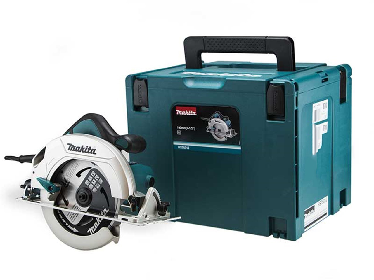 Makita HS7601J 110V 190mm Circular Saw - Single Action Lever for Quick Adjustment of Cutting Depth