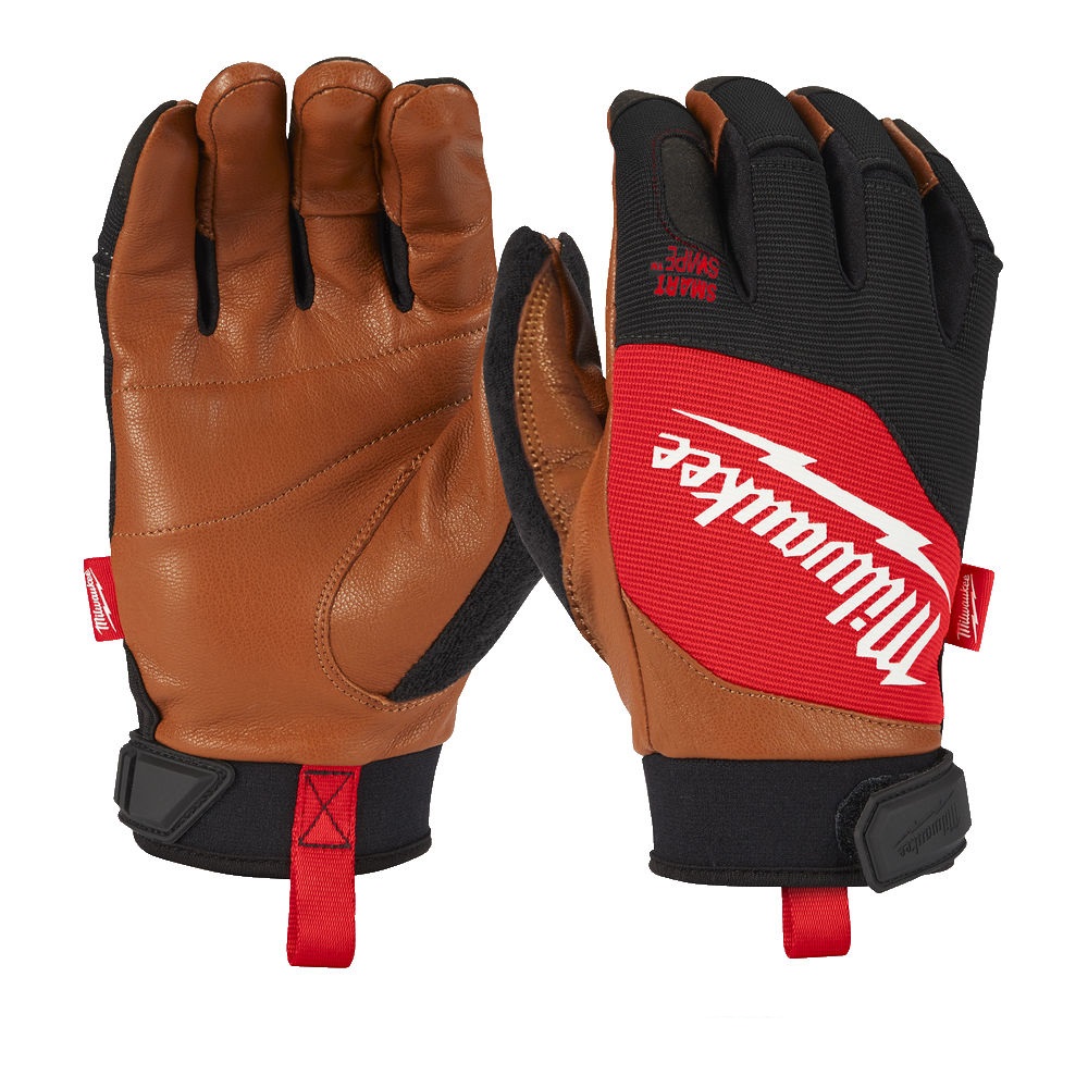 Milwaukee Hybrid Leather Gloves - L/9 - 4932471913