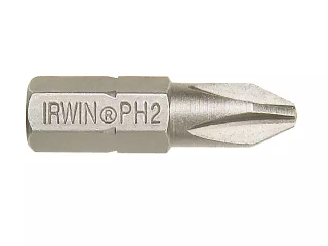 Irwin Screwdriver Bits Phillips PH2 25mm (Pack of 2) - 10504388