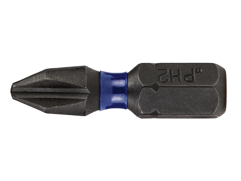 IRWIN Impact Pro Performance Screwdriver Bits PH2 25mm (Pack 2) IRWIW6061302