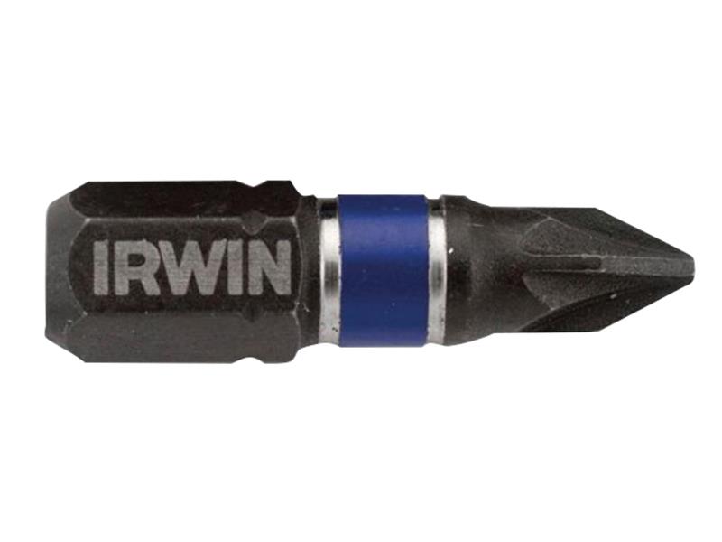 IRWIN Impact Pro Performance Screwdriver Bits PZ2 25mm (Pack 2) IRWIW6061407