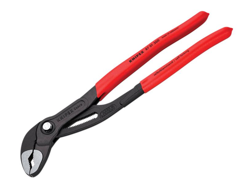 KNIPEX 87 01 300 Cobra High-Tech Water Pump Pliers Plastic Coated Grip 300mm KPX8701300