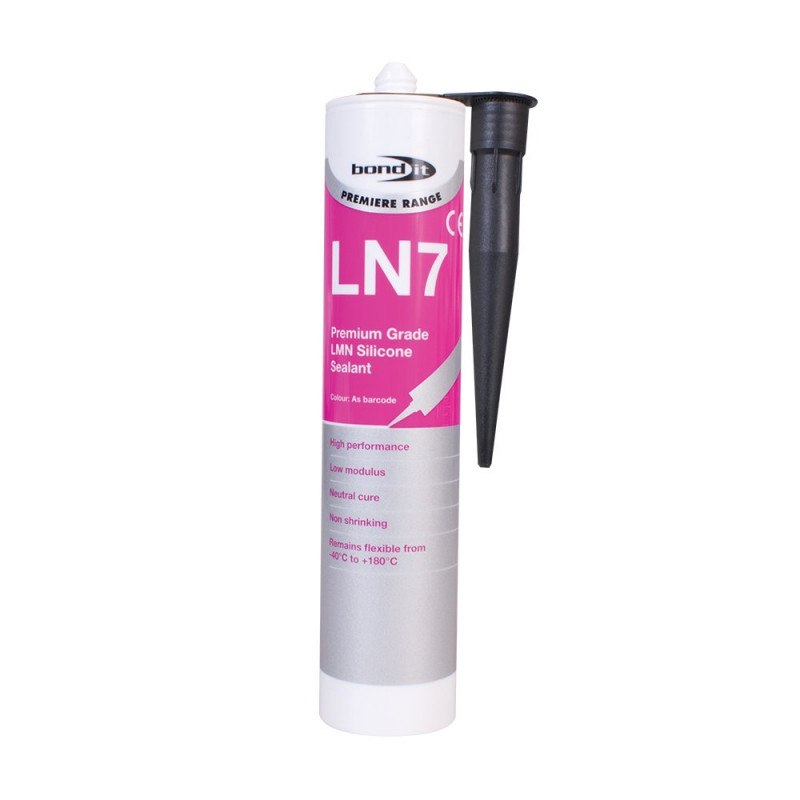 Bond-It LN7 Low Modulus Neutral Cure Silicone Sealant Eu3 - Black - LN7BL