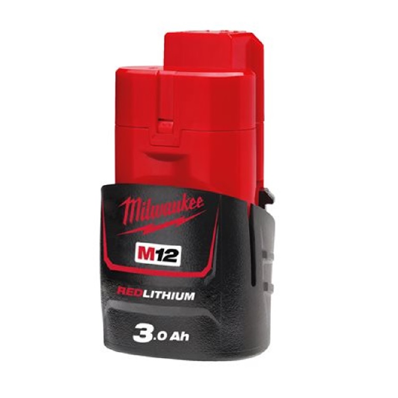 Milwaukee M12B3 12v 3.0Ah Red Lith-Ion Battery - Genuine Battery