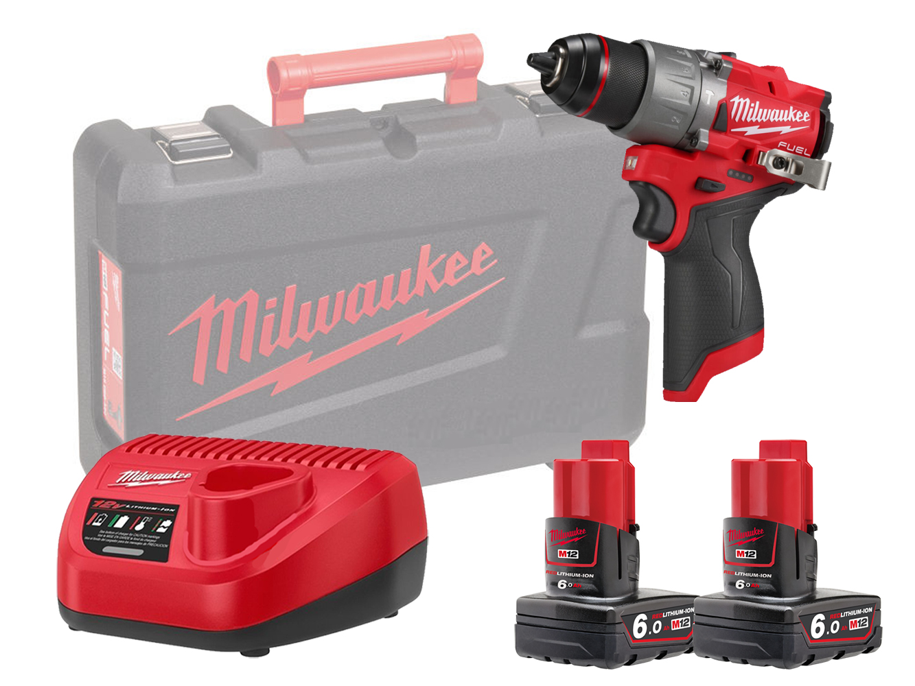 Milwaukee 12v Fuel Gen 2 Compact Combi Drill - M12FPD2-602X