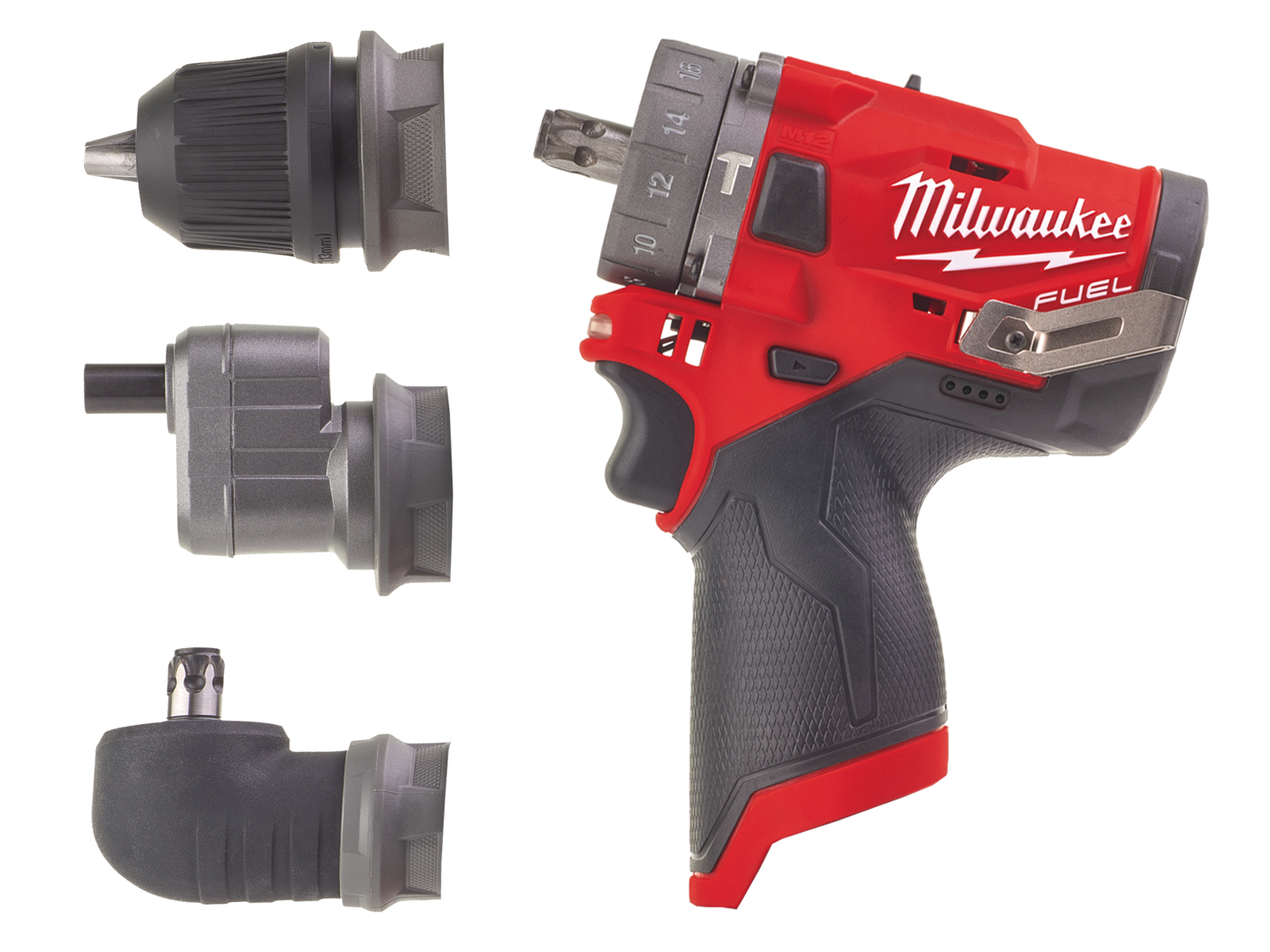 Milwaukee M12FPDX 12V Fuel Sub Compact Percussion Drill (Combi Drill) With Removable Chuck - Body and Attachments Only