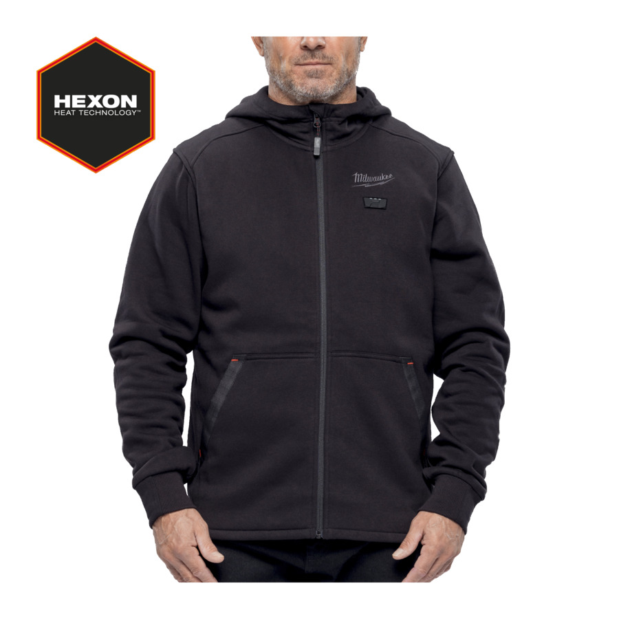 Milwaukee M12HHBL5 / 4932499187 12v Hexon Heated Hoodie Black - S