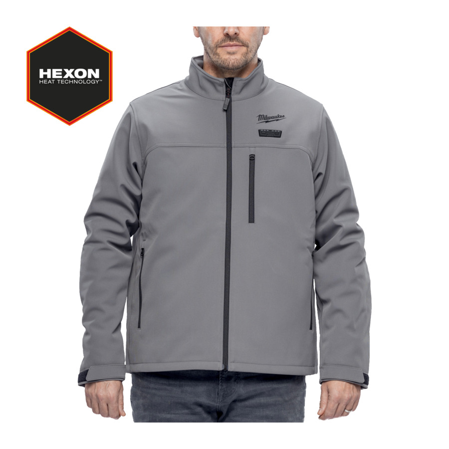 Milwaukee M12HJGR6-0 / 4932493825 12v Hexon Heated Premium Jacket Grey - S