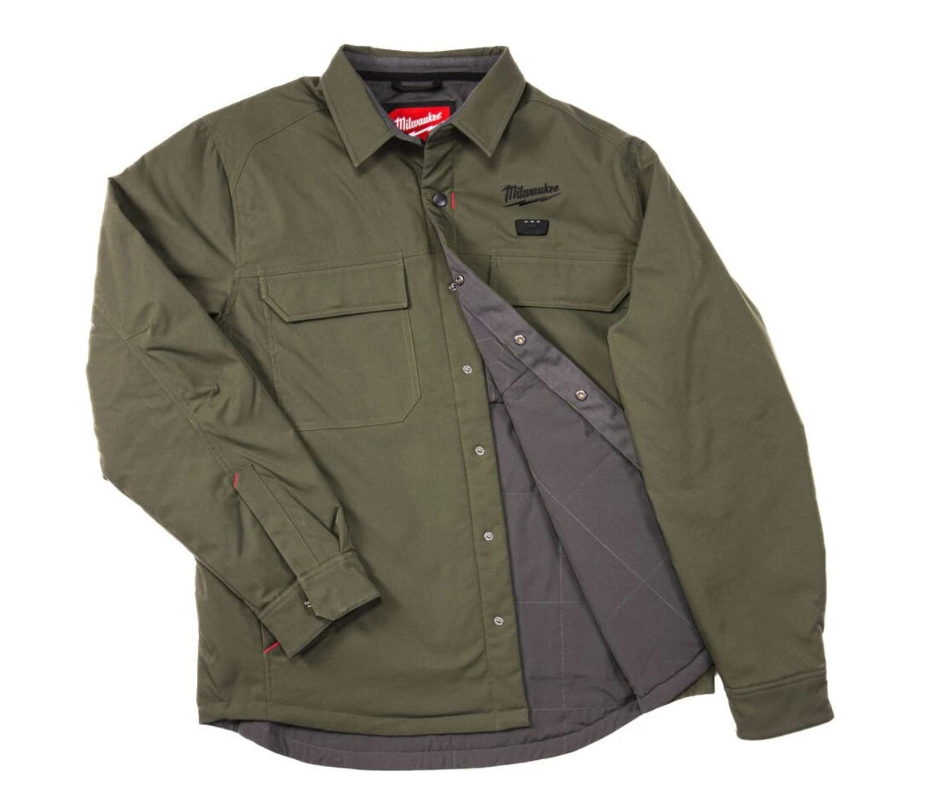 Milwaukee M12HSJGN-0 / 4932500687 12v Hexon Heated Shirt Jacket Green - M
