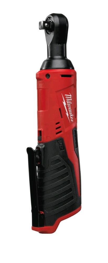 Milwaukee M12IR38 12V 3/8in Angled Impact Ratchet & 1/4in Adapter - Body Only
