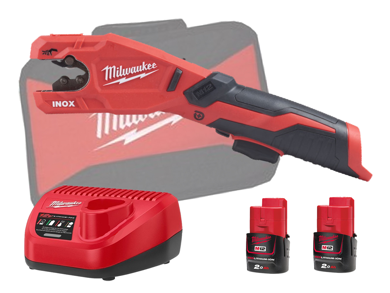 Milwaukee M12PCSS 12V Stainless (Inox) Pipe Cutter - 2.0AH Pack