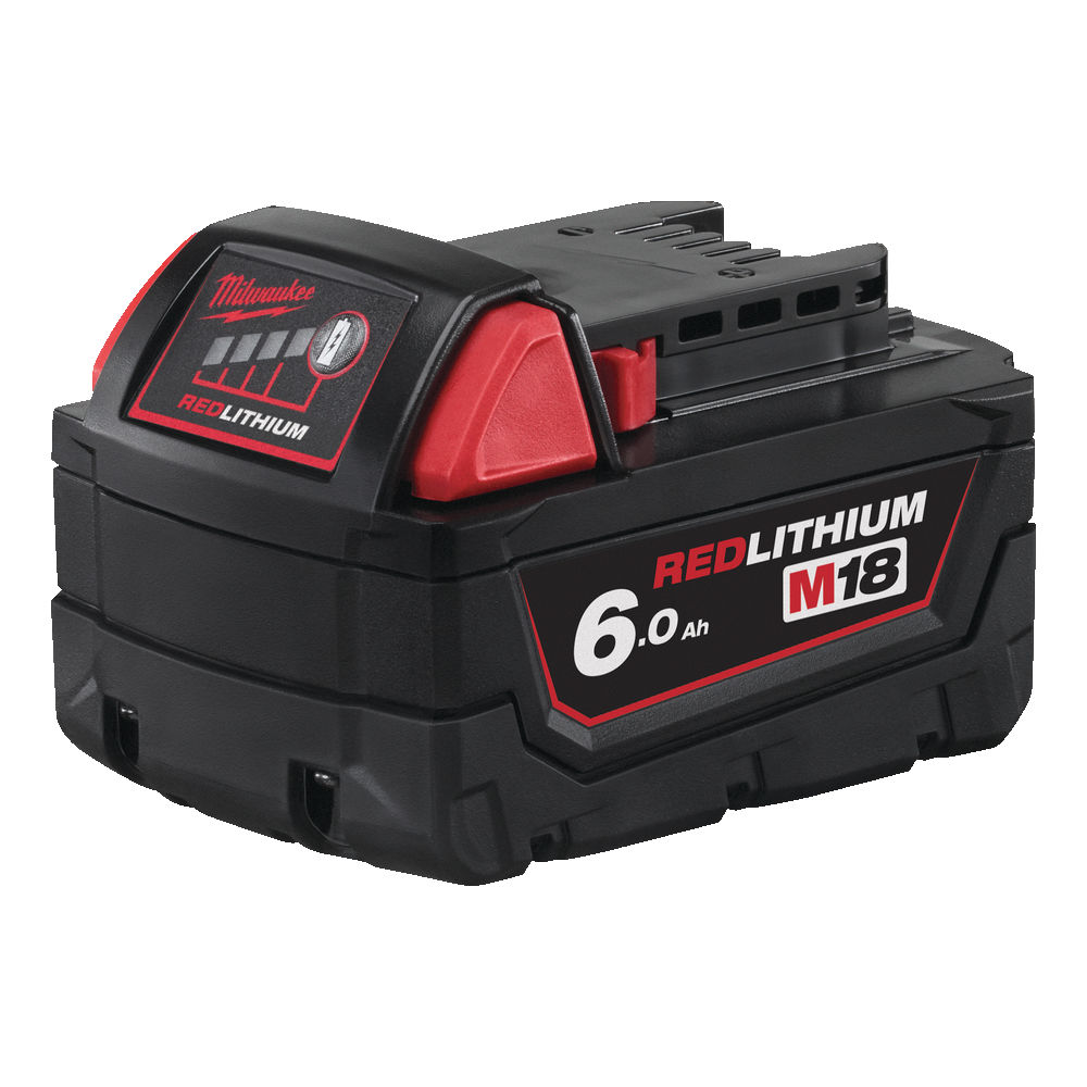 Milwaukee M18B6 18v 6.0Ah Red Lith-Ion Battery - Genuine Battery