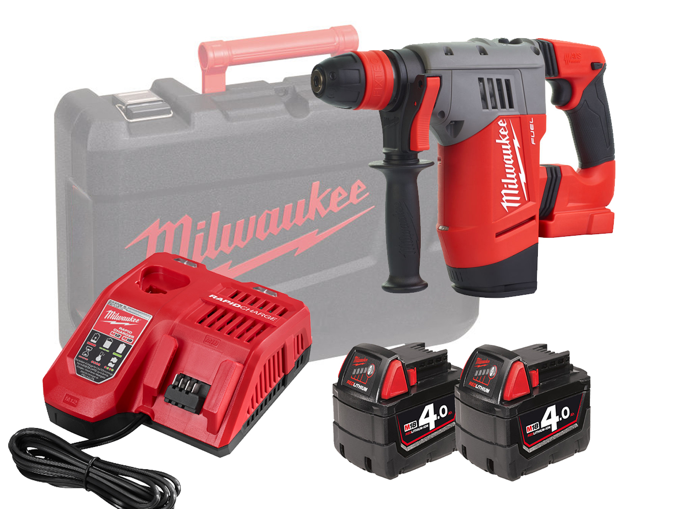 Milwaukee M18CHPX 18V Fuel High Performance SDS+ Hammer - 4.0Ah Pack