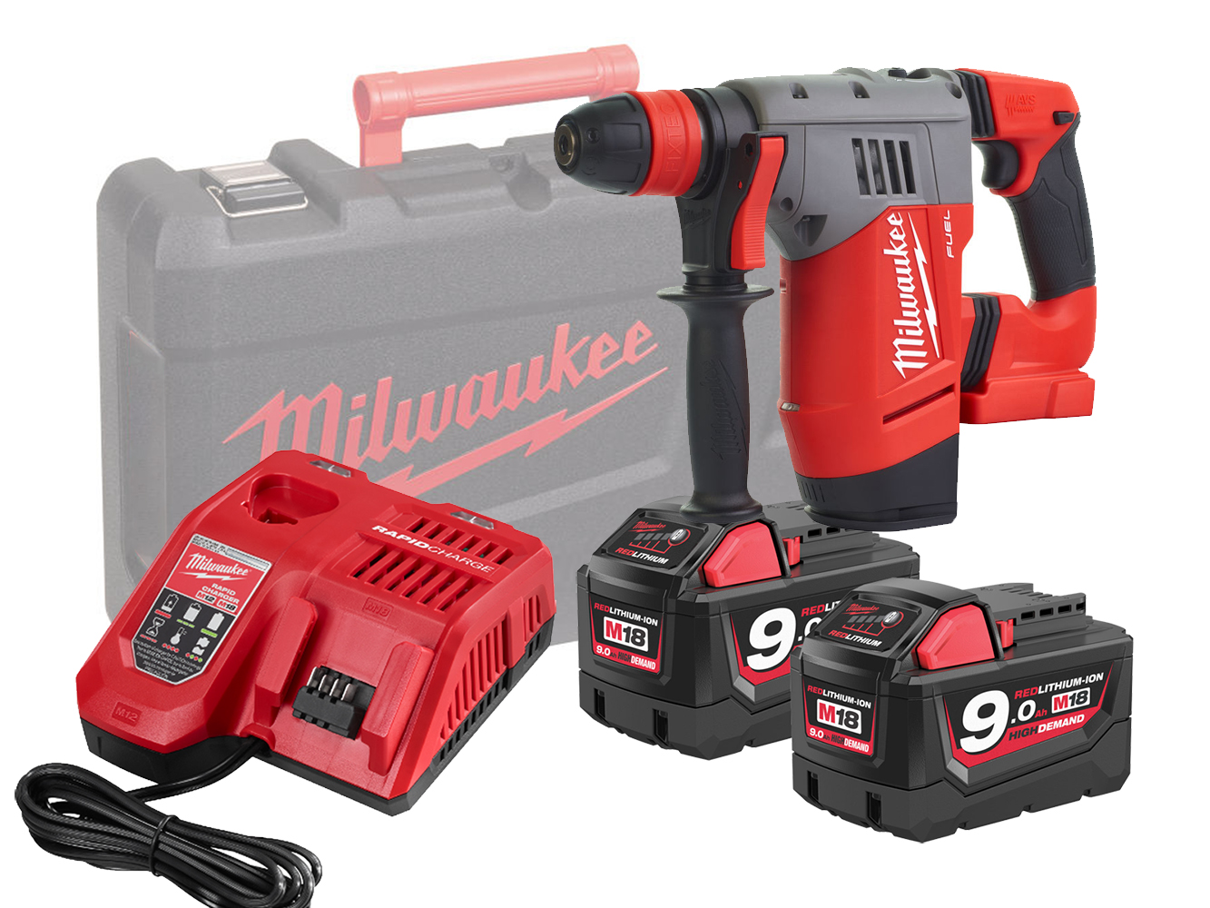 Milwaukee M18CHPX 18V Fuel High Performance SDS+ Hammer - 9.0Ah Pack