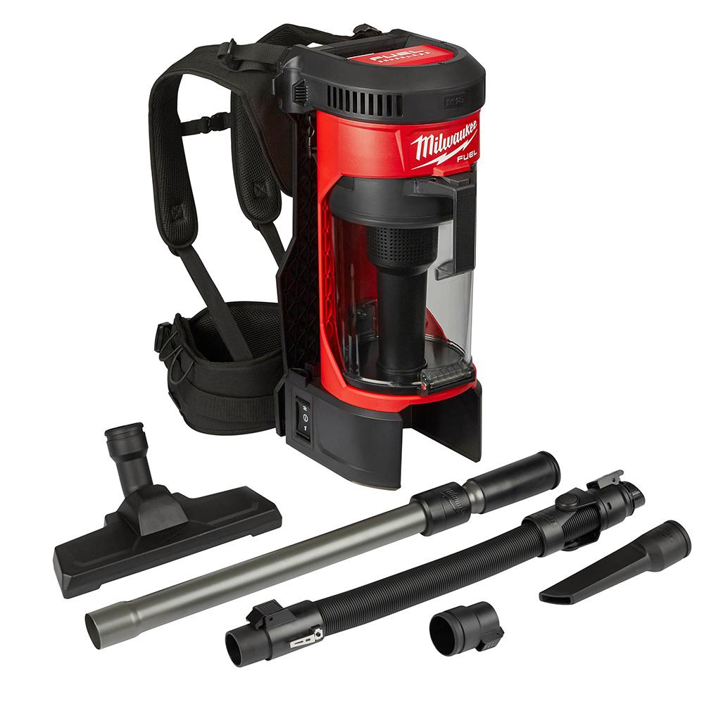 Milwaukee M18FBPV 18V Fuel Brushless Backpack Vacuum & Accessories - Body Only