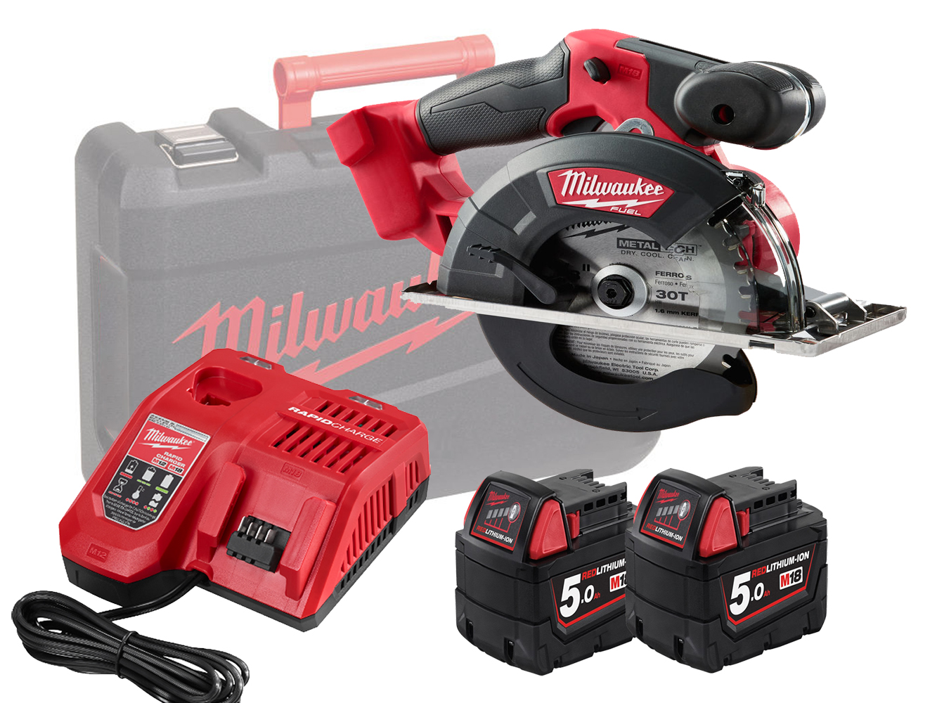 Milwaukee M18FMCS-502X 18v Fuel 150mm (57mm) Metal Circular Saw - 5.0ah Pack