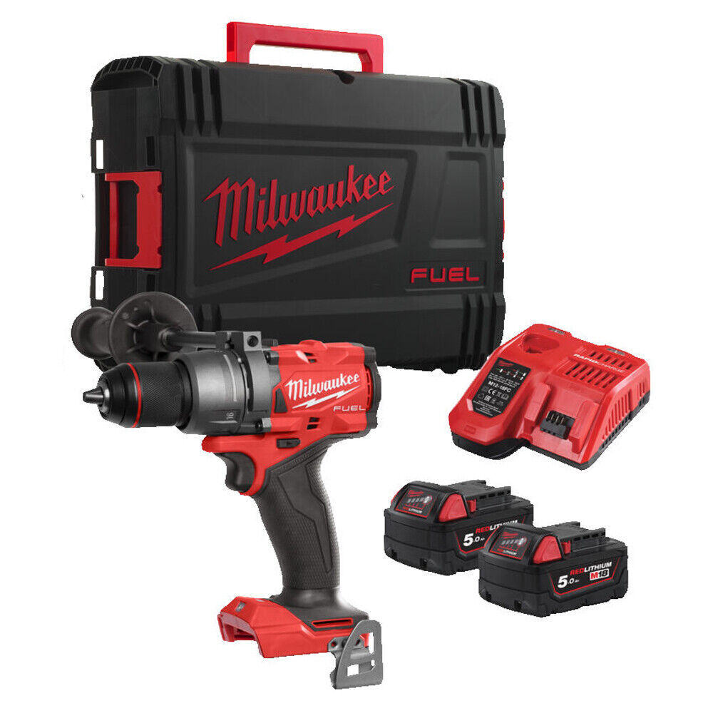 Milwaukee M18FPD3-502X 18V Fuel Brushless Gen 3 Heavy-Duty Combi Drill - 5.0ah Pack