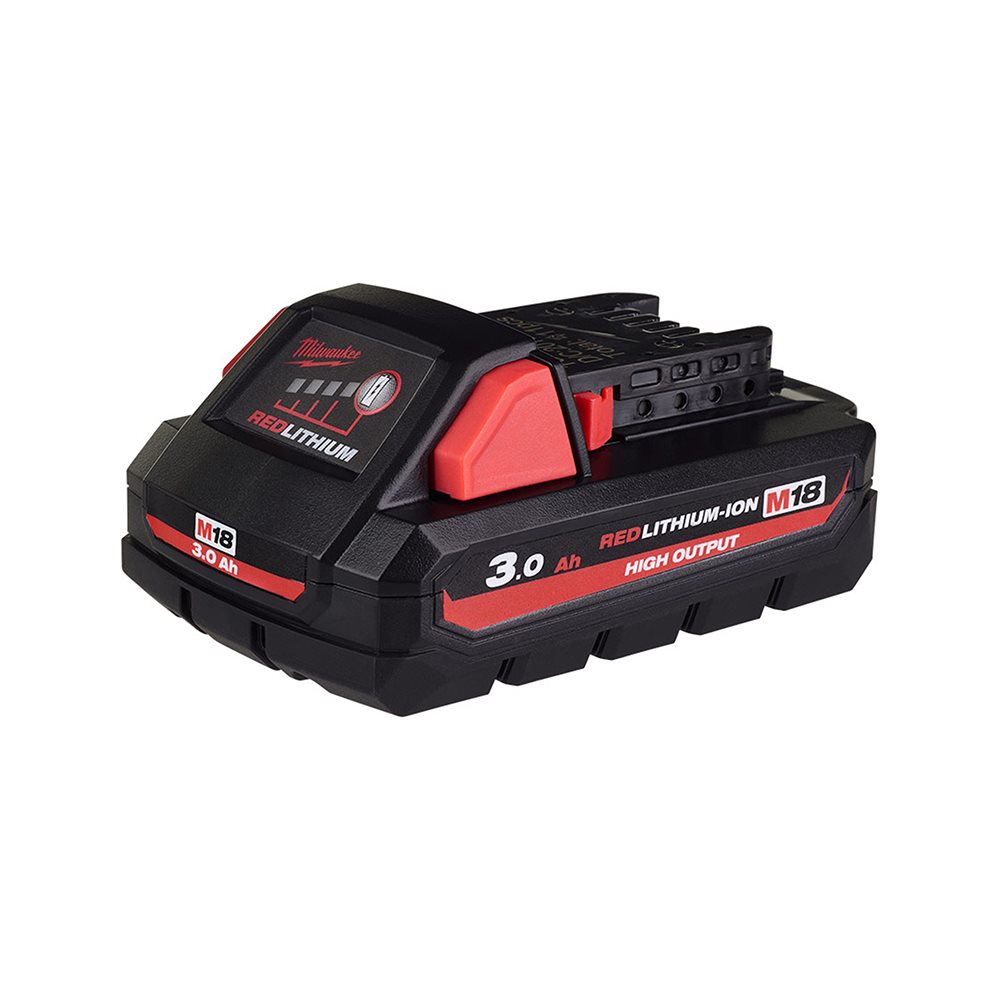Milwaukee M18HB3 18v 3.0Ah High Output Red Lith-Ion Battery - Genuine Battery