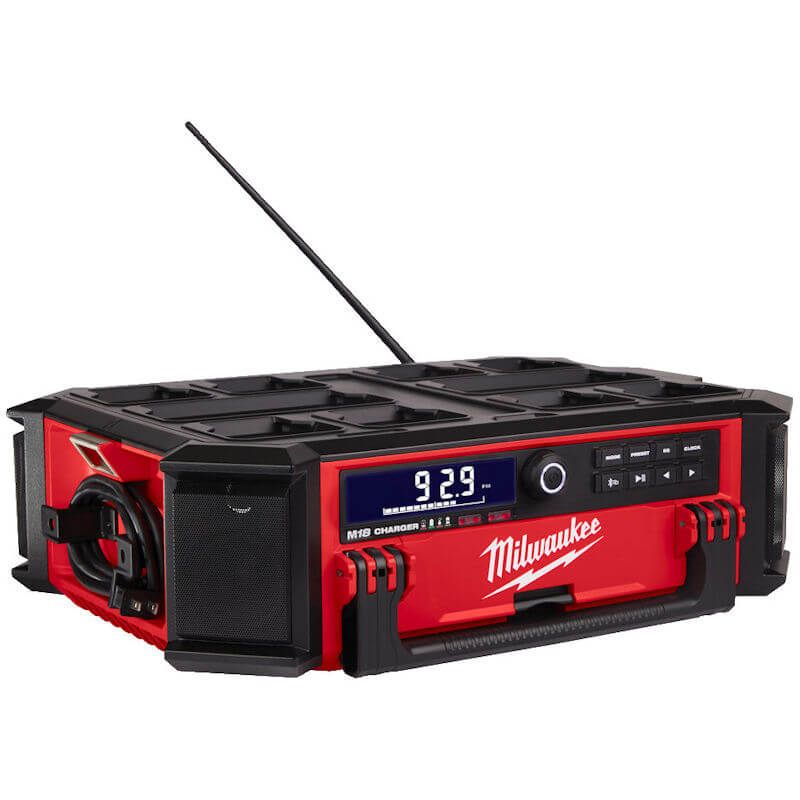 Milwaukee M18PRCDAB+0 Packout 18V DAB+ / Bluetooth Radio Charger &amp; USB