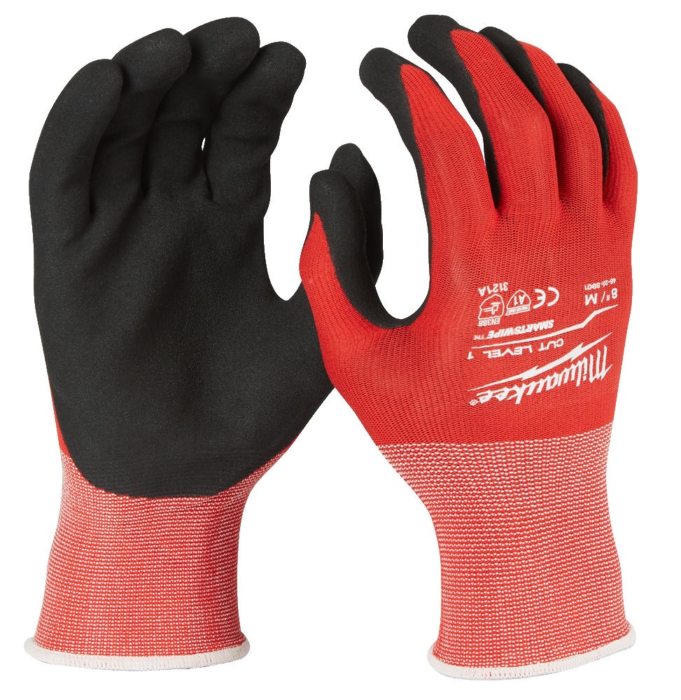 Milwaukee Cut Resistant Gloves - Level 1 Dipped - XL/10 - 4932471418